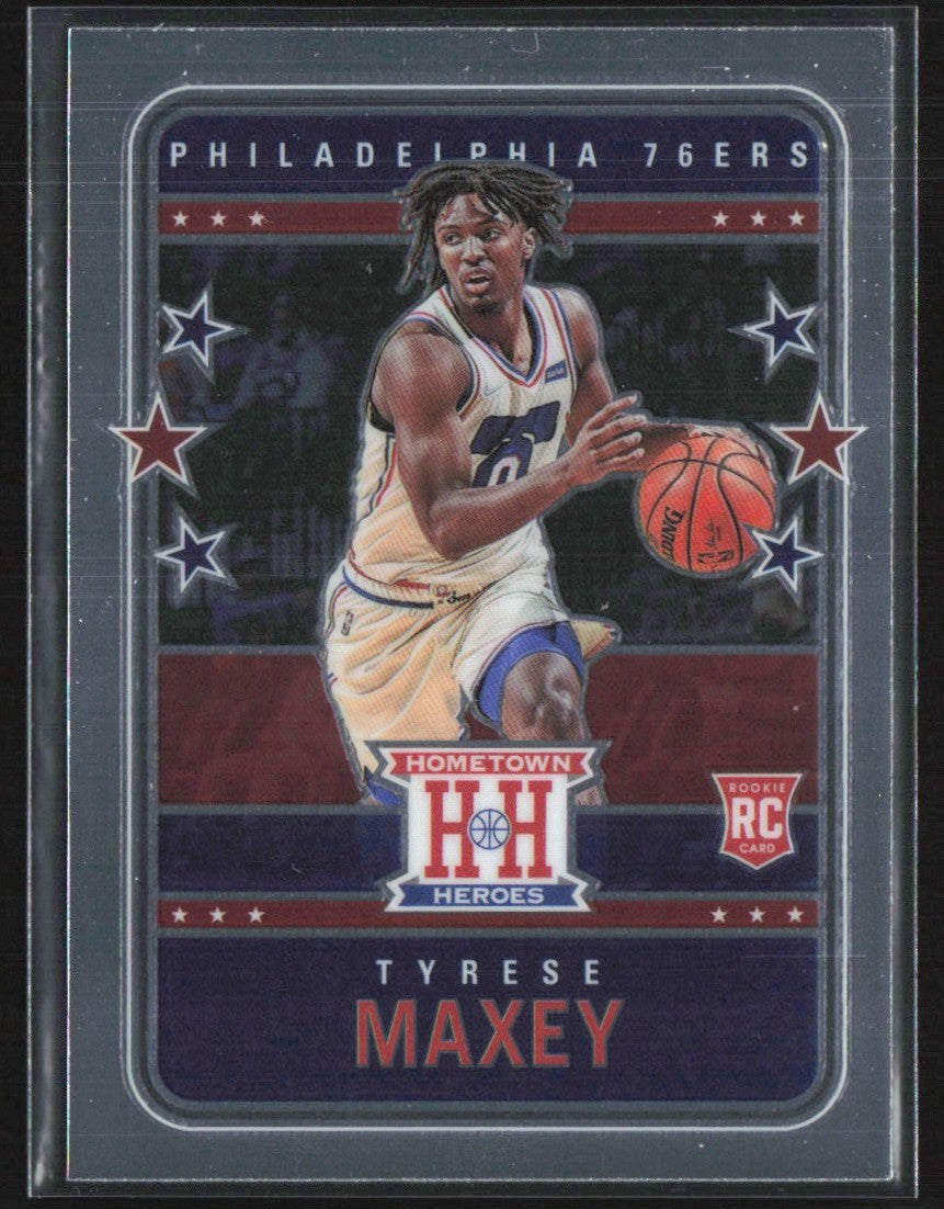 Tyrese Maxey 2020 Panini Chronicles Hometown Heroes RC #547 Philadelphia 76ers