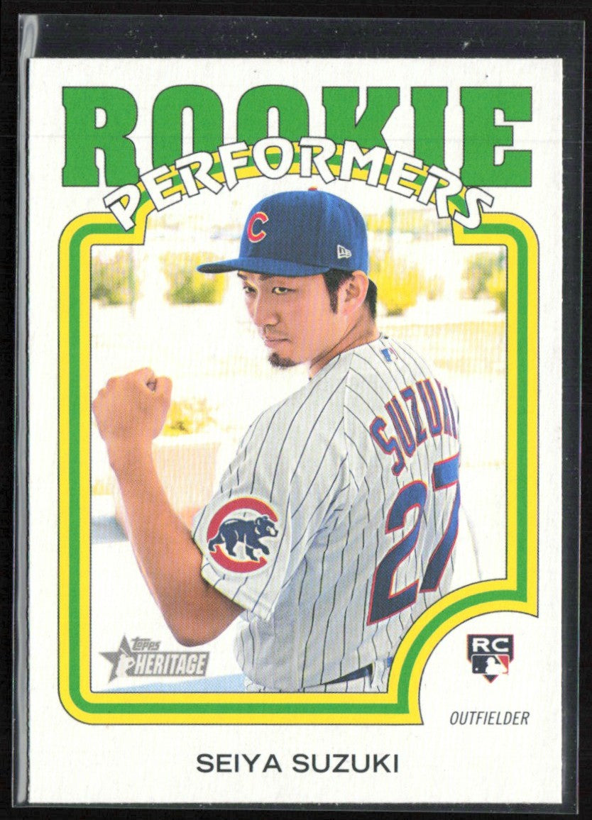 Seiya Suzuki 2022 Topps Heritage Rookie Performers RC Chicago Cubs