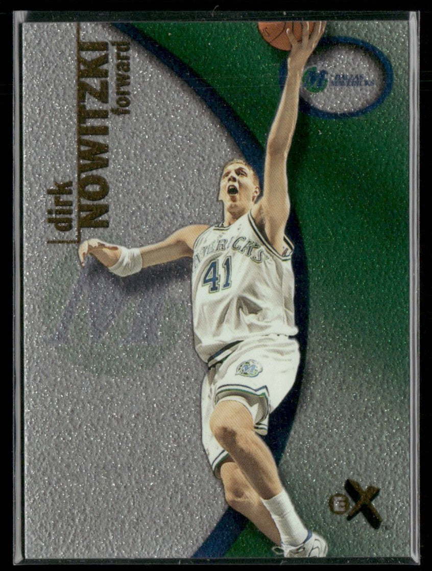Dirk Nowitzki 2000 Fleer eX #16 Dallas Mavericks