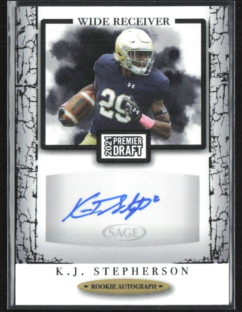 K.J. Stepherson 2021 SAGE Premier Draft RC AUTO #A200