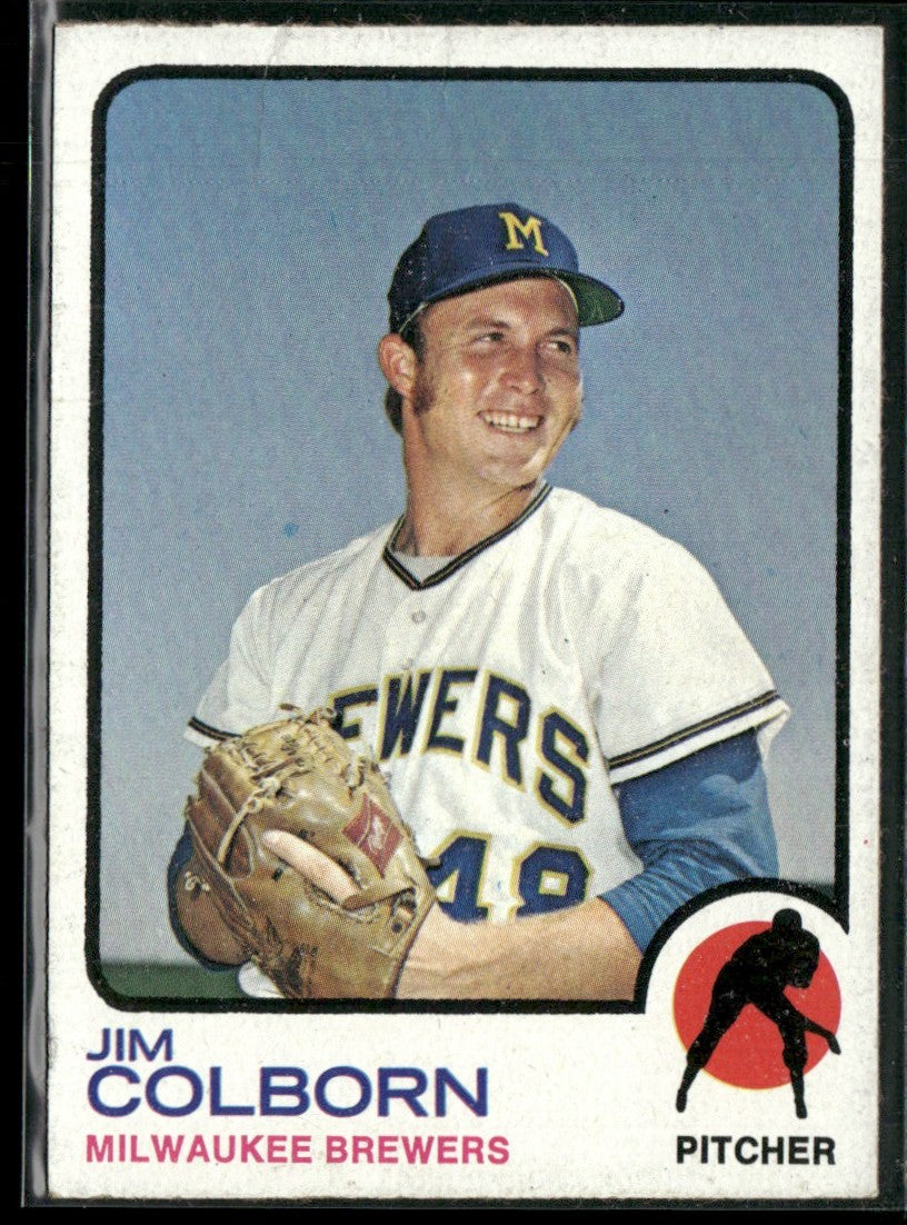 Jim Colborn 1973 Topps #408 Milwaukee Brewers