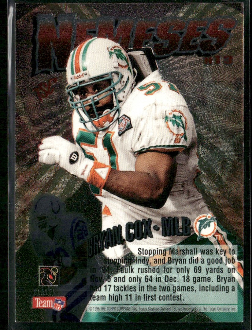 Marshall Faulk 1995 Topps Nemeses #N13 Indianapolis Colts