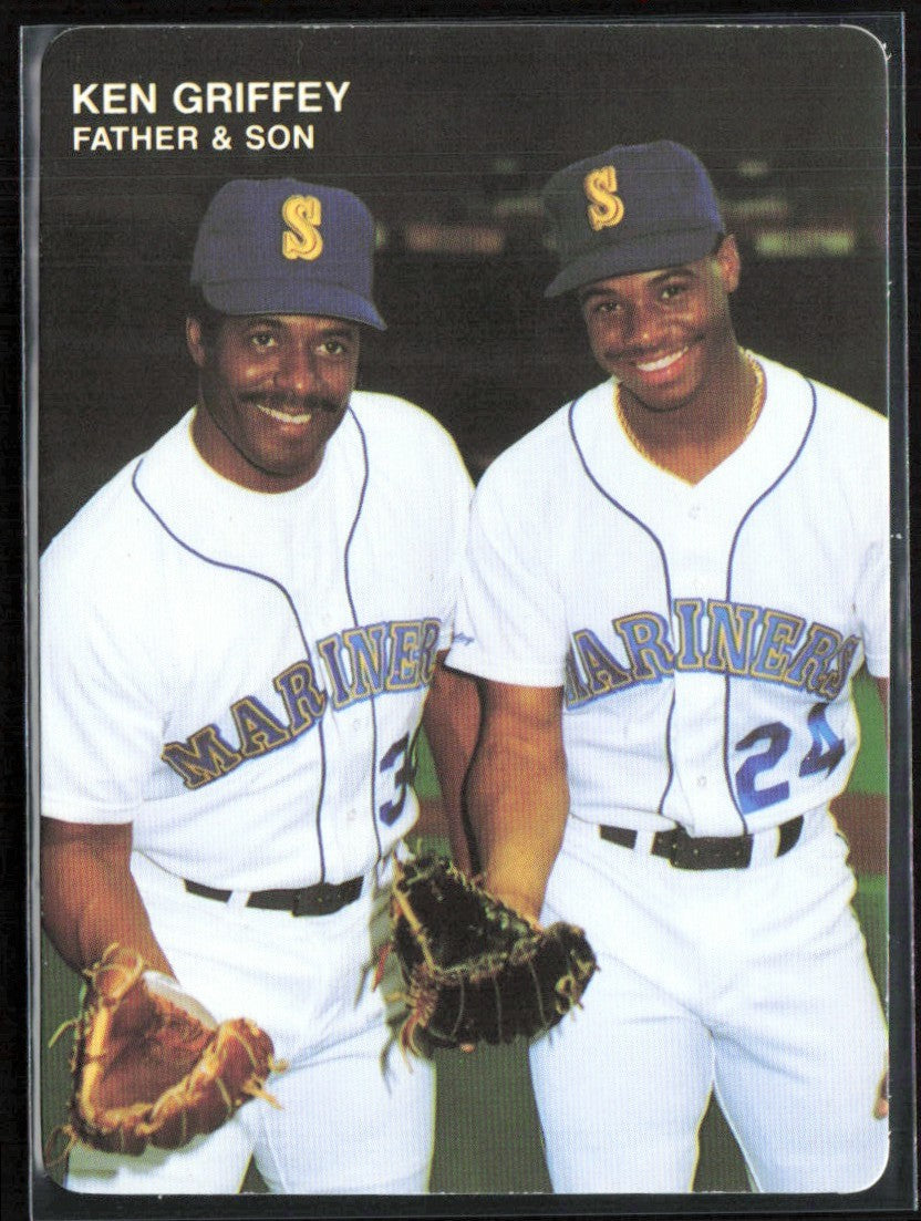 Ken Griffey Jr./Ken Griffey Sr. 1991 Mother's Cookies #3 Seattle Mariners