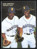 Ken Griffey Jr./Ken Griffey Sr. 1991 Mother's Cookies #3 Seattle Mariners