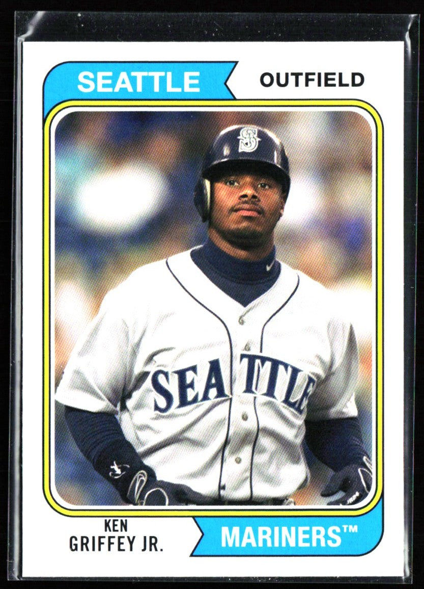 Ken Griffey Jr. 2020 Topps Archives 1974 Design #153 Seattle Mariners