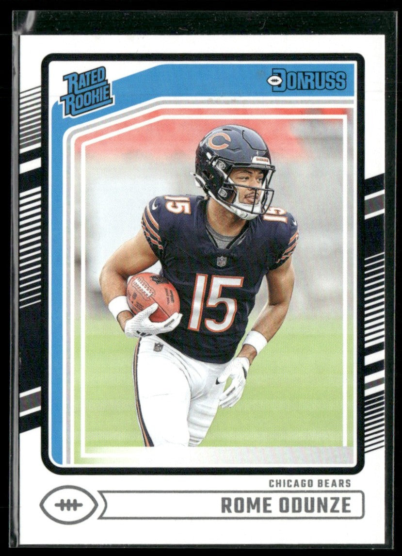Rome Odunze 2024 Panini Donruss RC #309 Chicago Bears