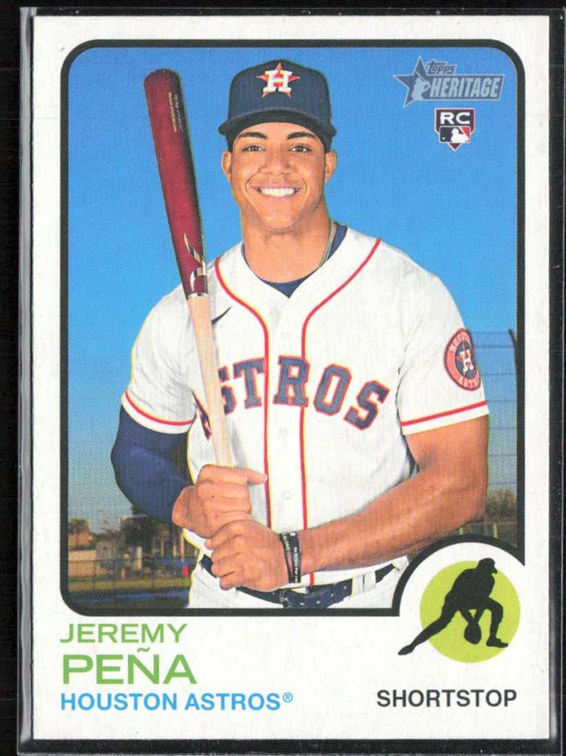 Jeremy Pena 2022 Topps Heritage RC #629 Houston Astros