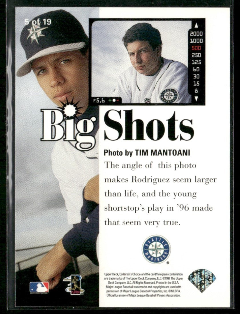 Alex Rodriguez 1997 Upper Deck Collector's Choice Big Shots #5 Seattle Mariners