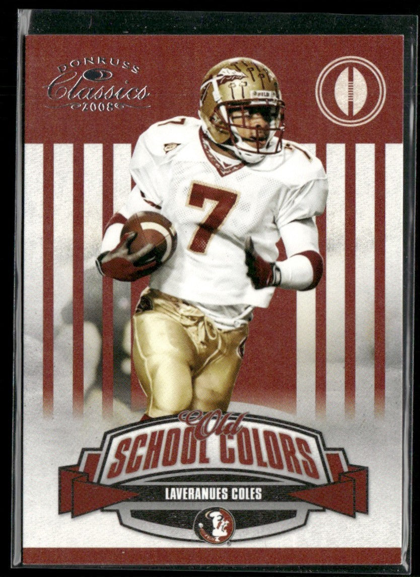 Laveranues Coles 2008 Donruss Classics Old School Colors /1000 #OSC-12