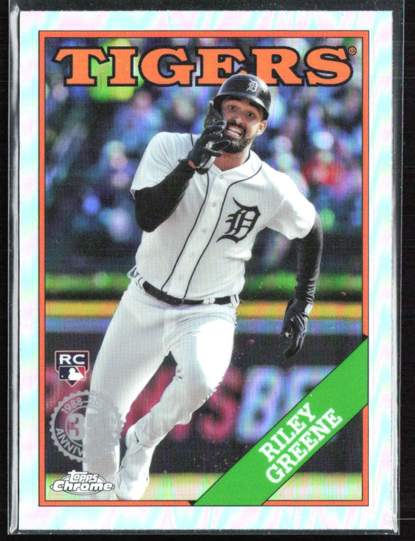 Riley Greene 2023 Topps Chrome 1988 Design RC #88CU-9 Detroit Tigers