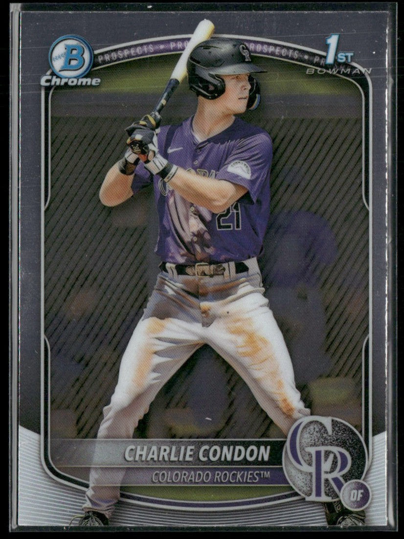 Charlie Condon 2025 Bowman Chrome 1st #BCP-75 Colorado Rockies