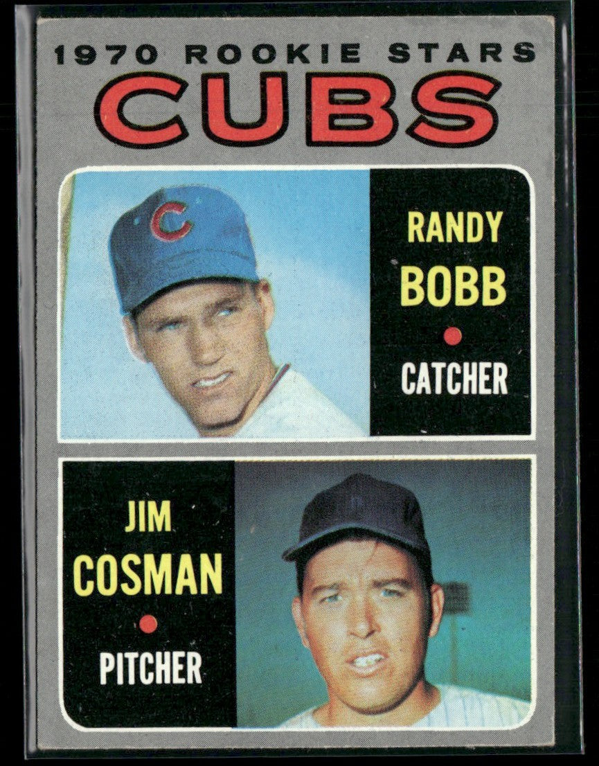Cubs 1970 Rookie Stars - Randy Bobb/Jim Cosman 1970 Topps RC #429 Chicago Cubs