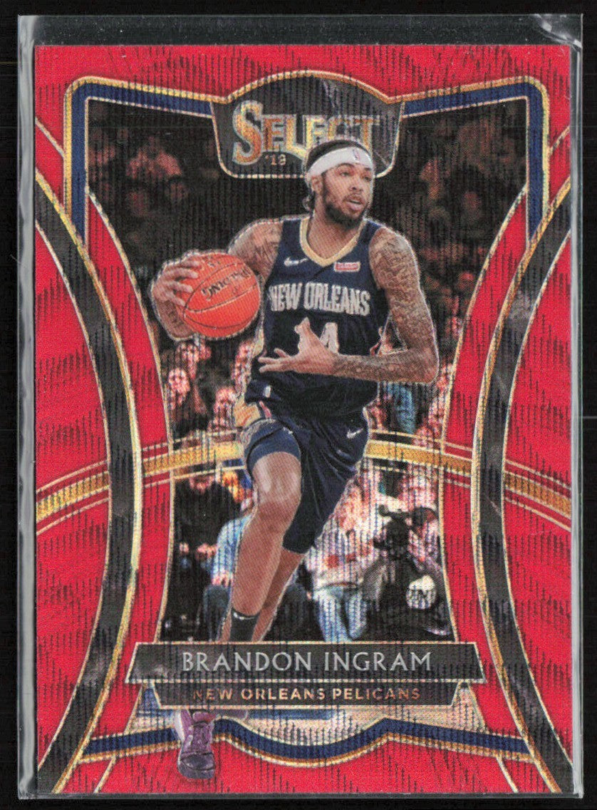 Brandon Ingram 2019 Panini Select Premier Red Wave #114 New Orleans Pelicans
