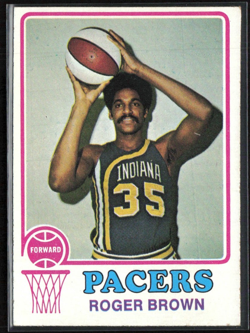 Roger Brown 1973 Topps #231 Indiana Pacers