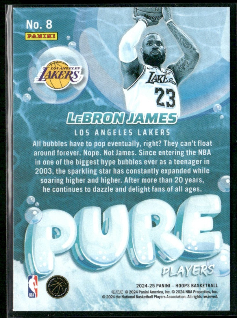 LeBron James 2024 Hoops Pure Players Winter #8 Los Angeles Lakers