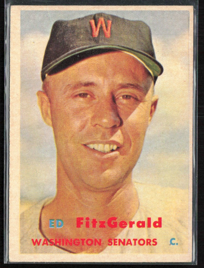 Ed Fitzgerald 1957 Topps #367 Washington Senators