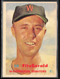 Ed Fitzgerald 1957 Topps #367 Washington Senators