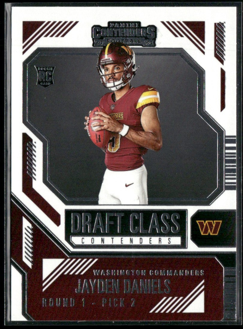 Jayden Daniels 2024 Panini Contenders Draft Class RC #2 Washington Commanders