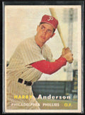 Harry Anderson 1957 Topps RC #404 Philadelphia Phillies
