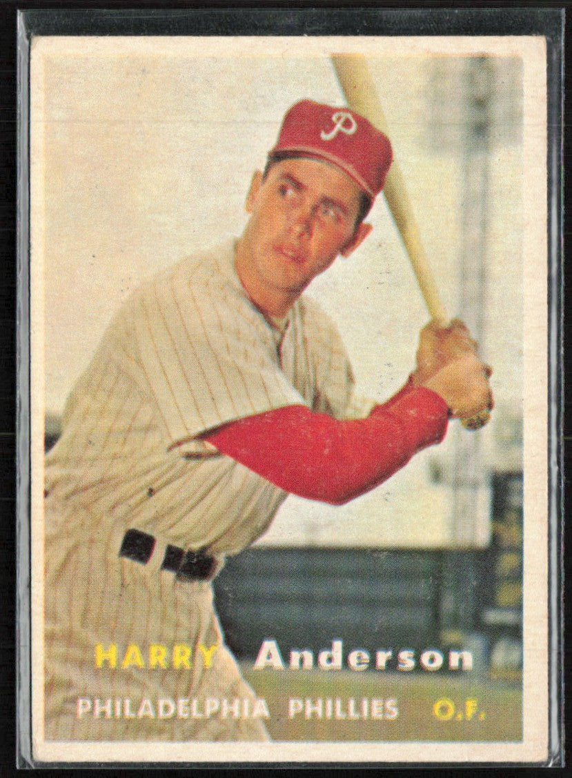 Harry Anderson 1957 Topps RC #404 Philadelphia Phillies