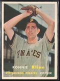 Ronnie Kline 1957 Topps #256 Pittsburgh Pirates