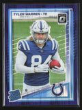 Tyler Warren 2025 Donruss Optic Purple Shock RC #234 Indianapolis Colts