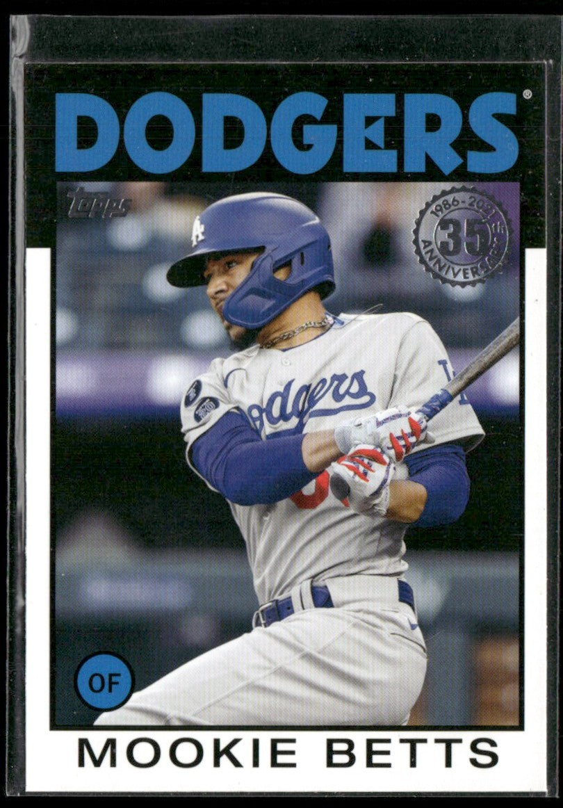 Mookie Betts 2021 Topps Update 1986 Baseball 35th Anniversary #86B-10