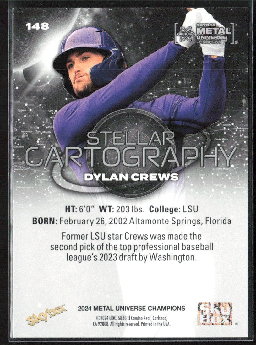 Dylan Crews 2024 Skybox Metal Universe Stellar Cartography #148