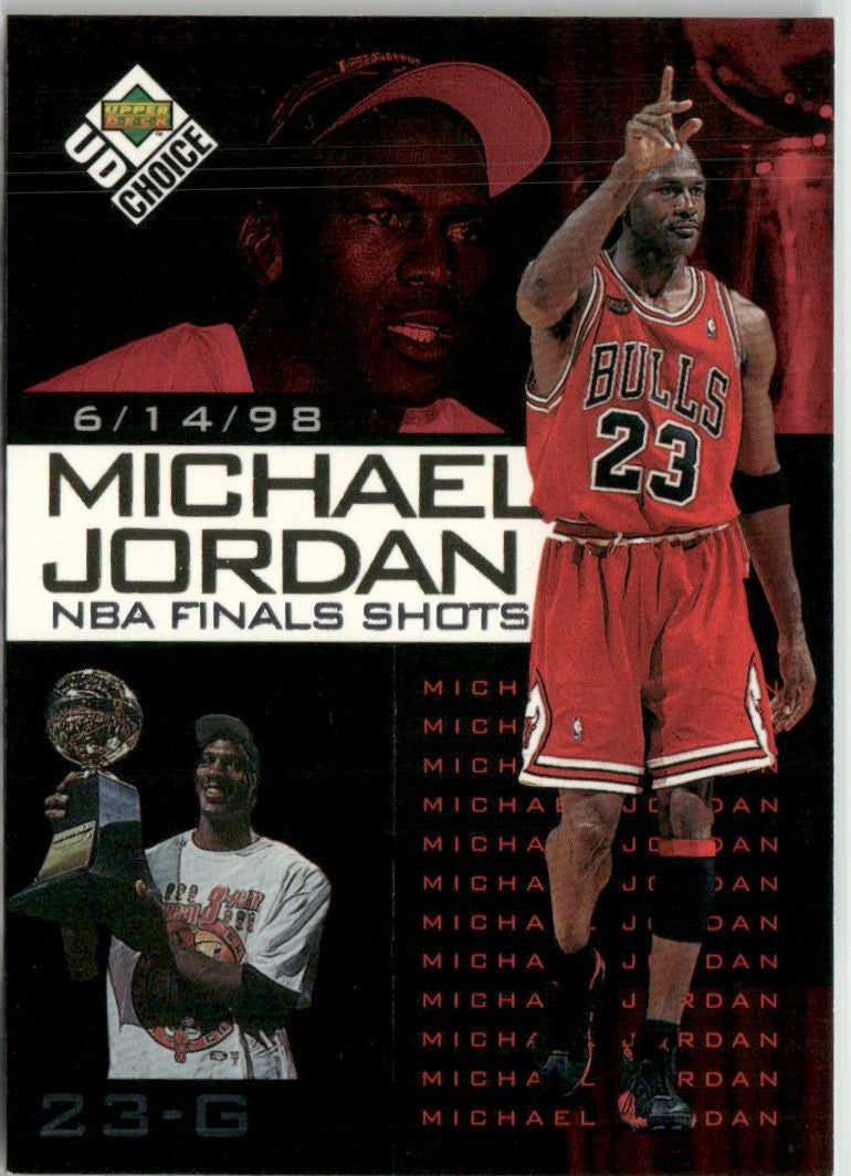 Michael Jordan 1998 Upper Deck NBA Finals Shots #8 Chicago Bulls