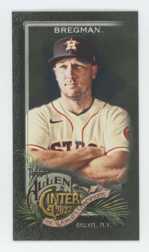 Alex Bregman 2022 Topps Allen & Ginter Mini Black #8 Houston Astros