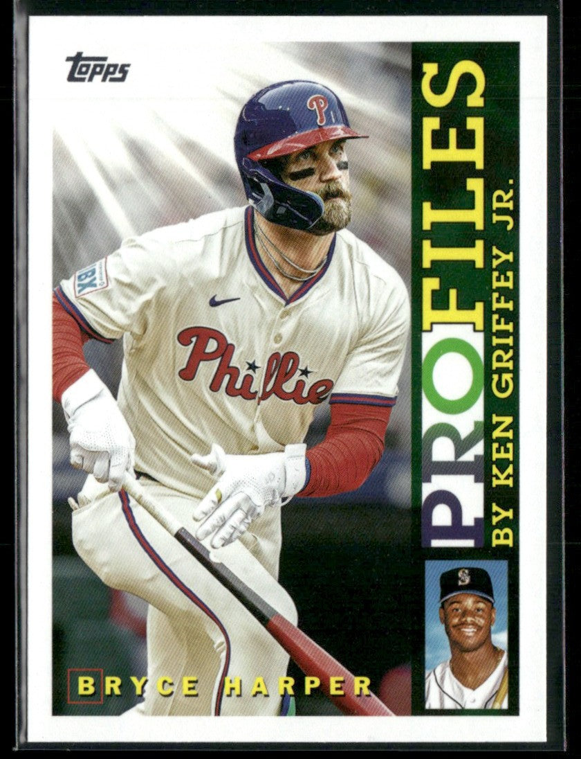 Bryce Harper 2026 Topps Profiles by Ken Griffey Jr. #TP-19 Philadelphia Phillies