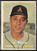 Jim Pisoni 1957 Topps RC #402 Kansas City Athletics