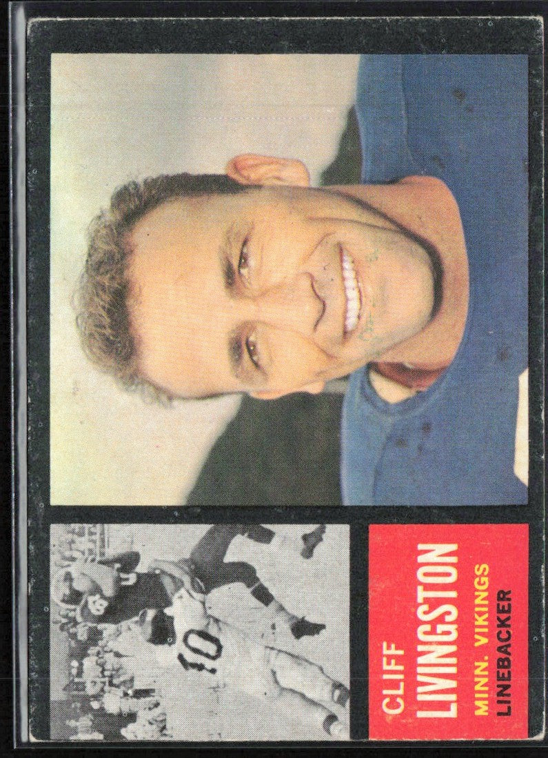 Cliff Livingston 1962 Topps #99 Minnesota Vikings
