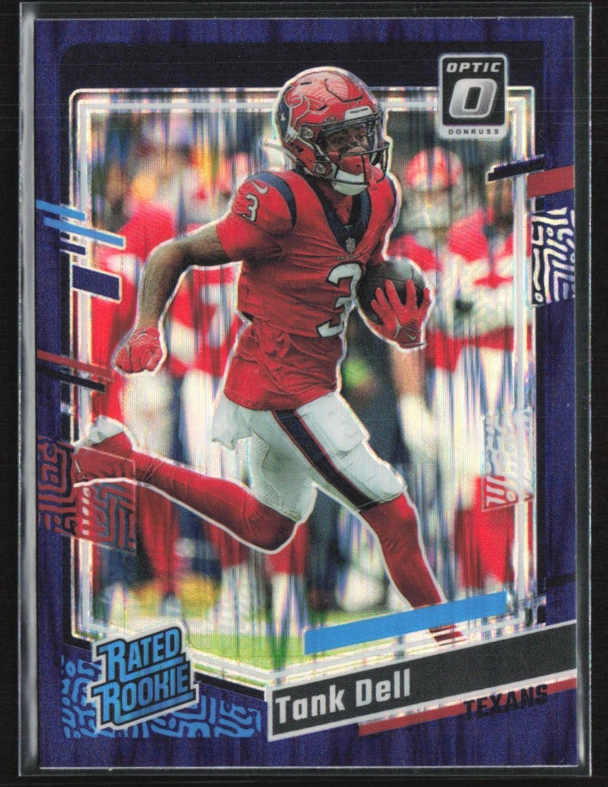 Tank Dell 2023 Donruss Optic Purple Shock RC #245 Houston Texans