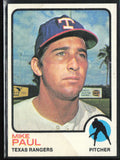 Mike Paul 1973 Topps #58 Texas Rangers