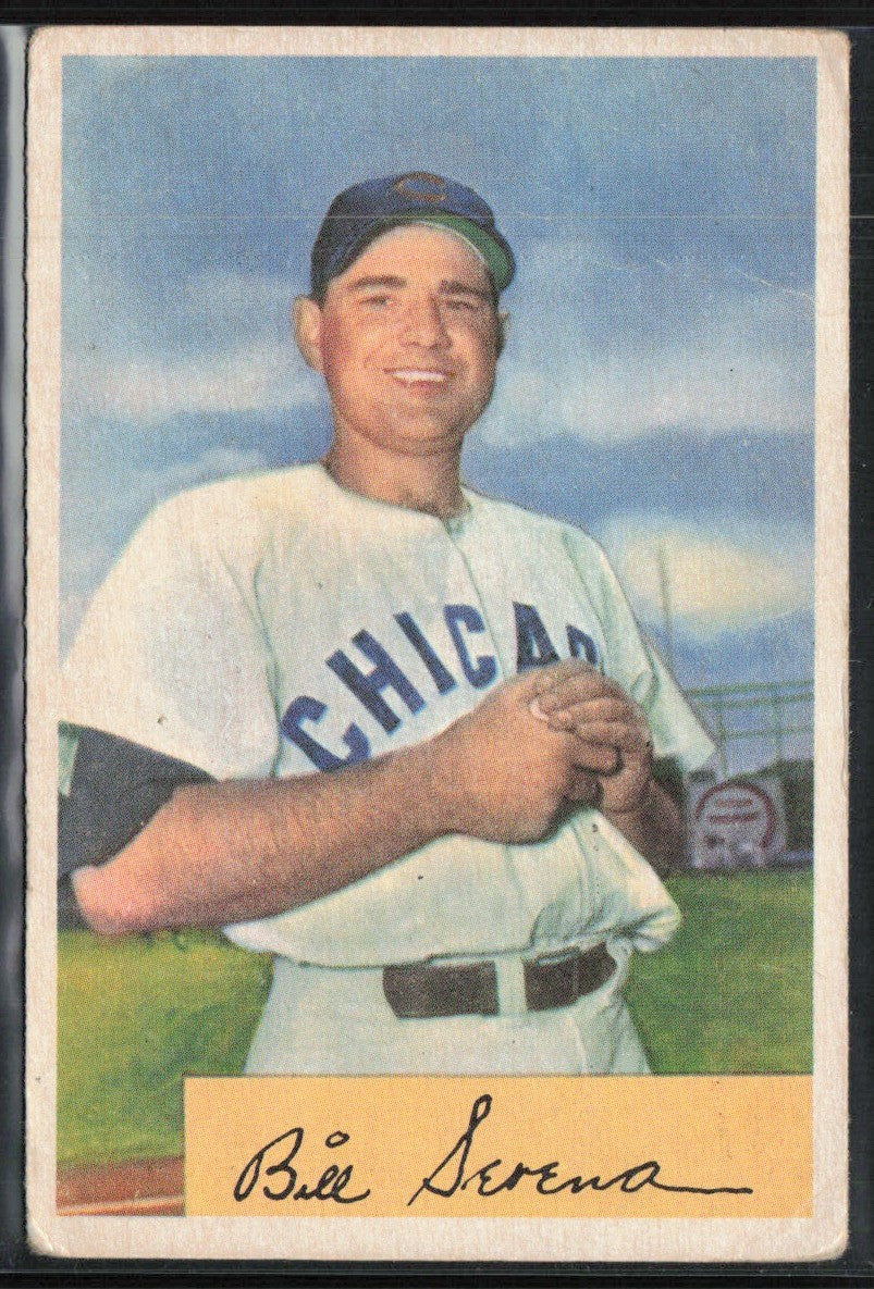 Bill Serena 1954 Bowman #93 Chicago Cubs
