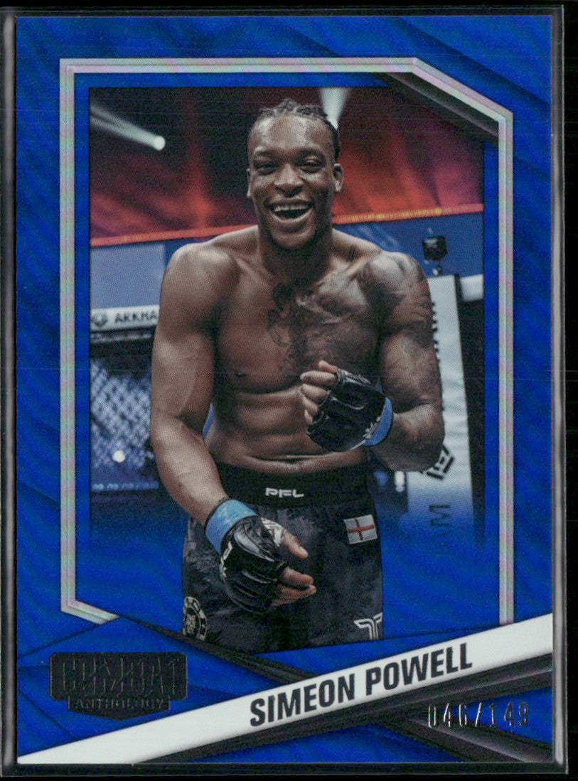 Simeon Powell 2025 Panini Combat Anthology Blue /149 #87