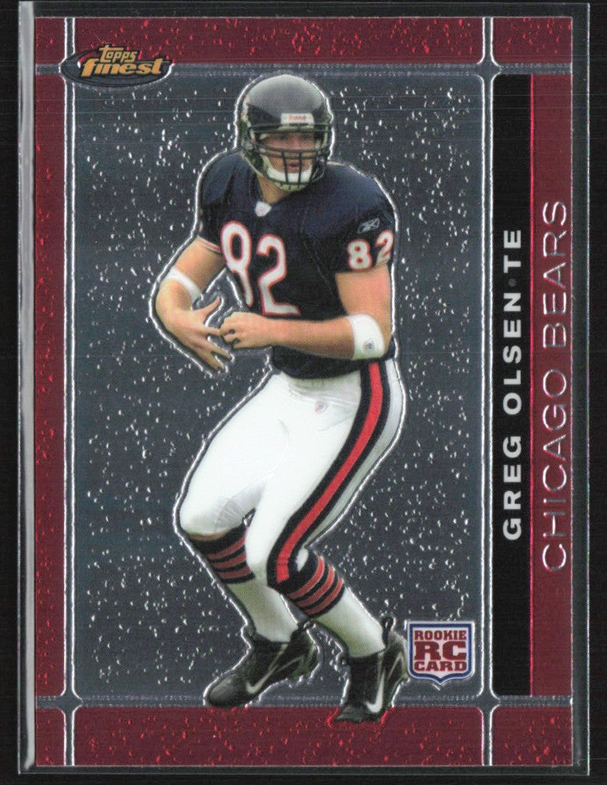Greg Olsen 2007 Topps Finest RC #127 Chicago Bears