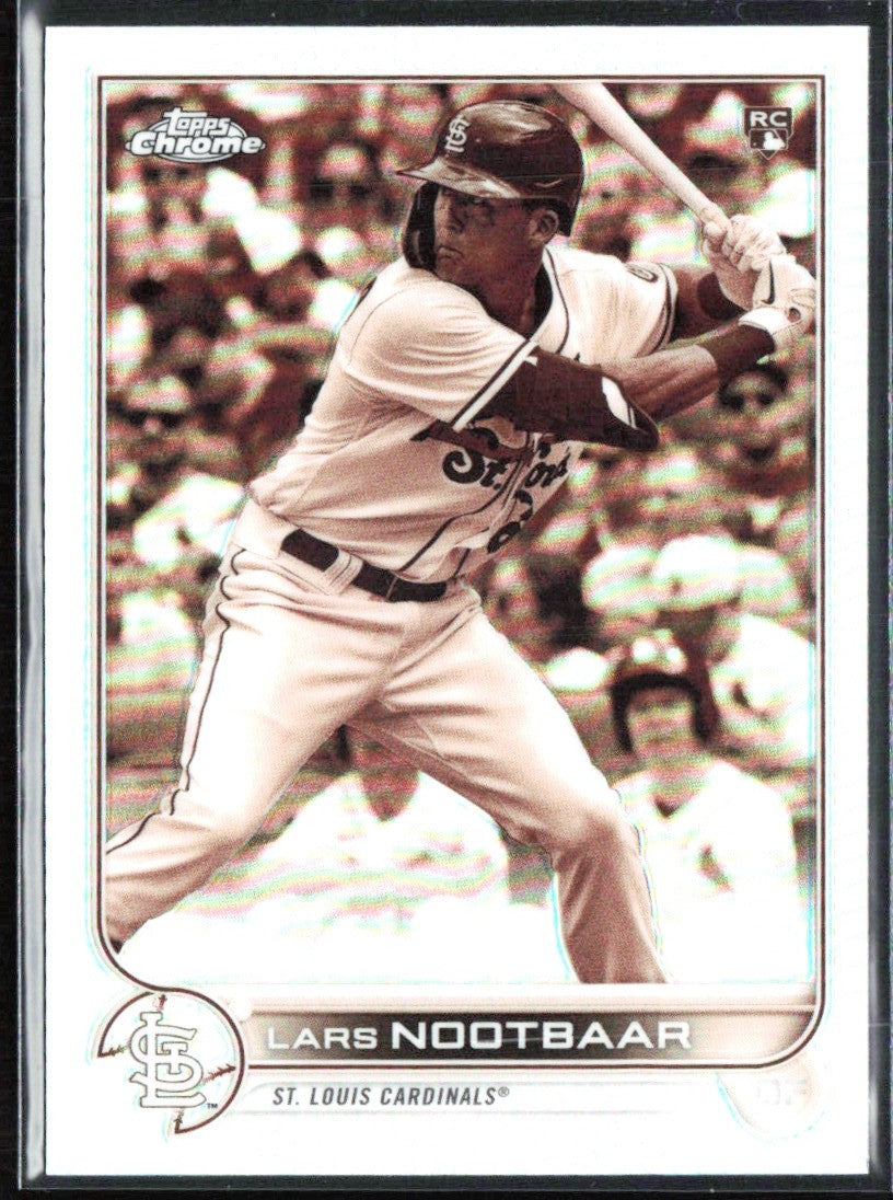 Lars Nootbaar 2022 Topps Chrome Sepia Refractor RC #19 St. Louis Cardinals