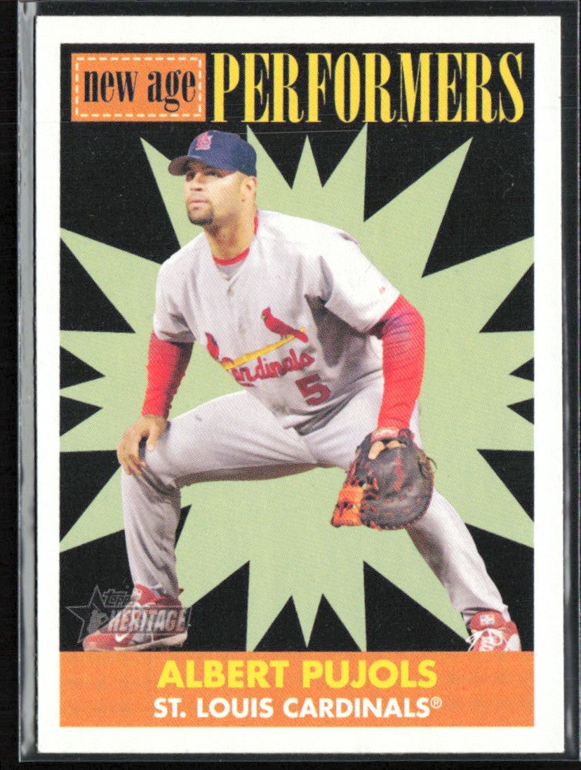 Albert Pujols 2007 Topps Heritage New Age Performers #NP10 St. Louis Cardinals