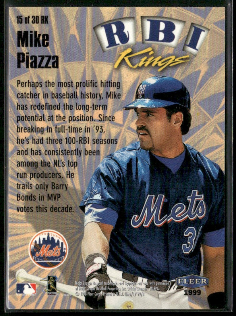 Mike Piazza 1998 Fleer Ultra RBI Kings #15 New York Mets