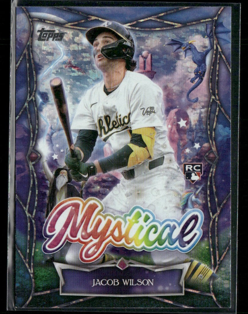 Jacob Wilson 2025 Topps Update Mystical RC #MYS-6 Athletics