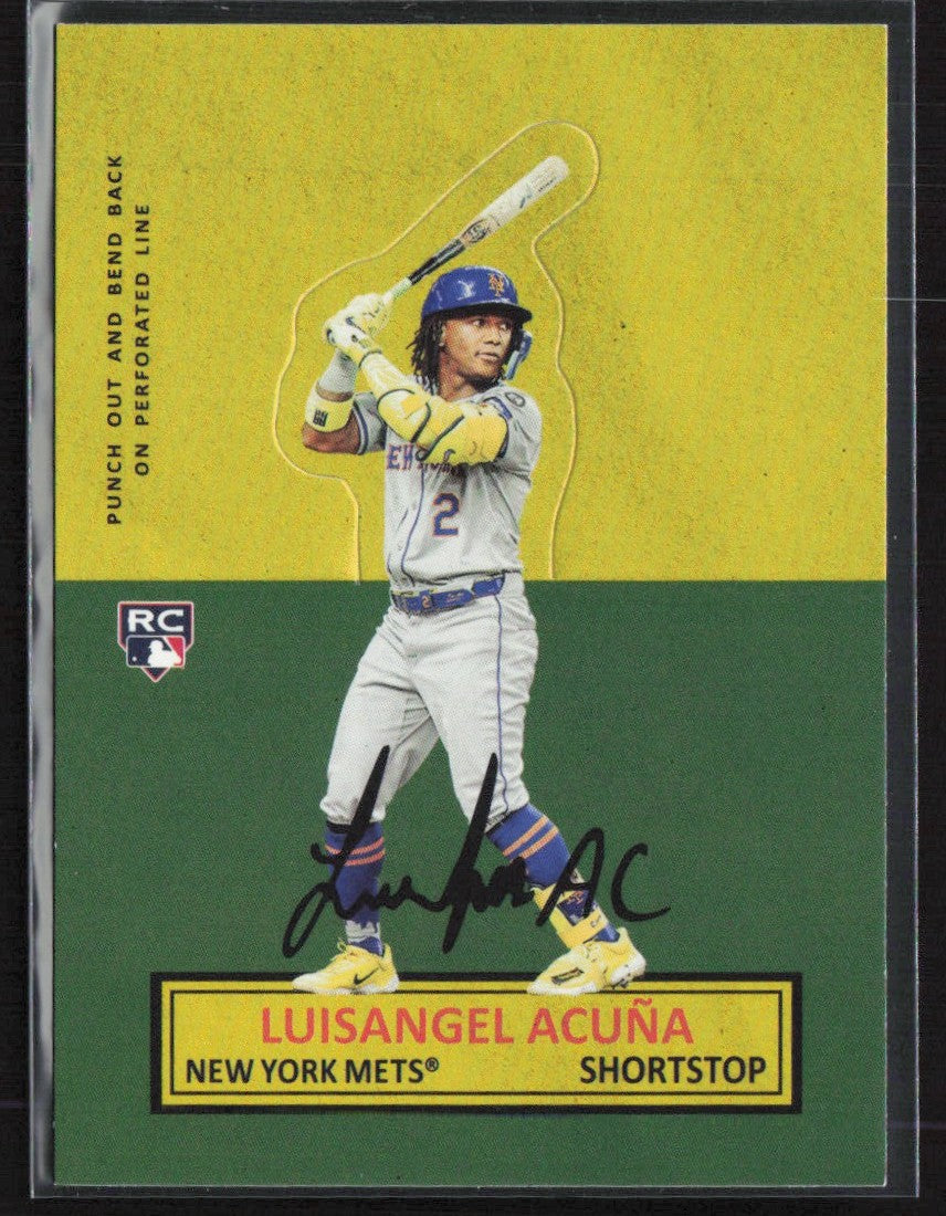 Luisangel Acuna 2025 Topps Archives 1964 Stand-Ups RC #64SU-8 New York Mets