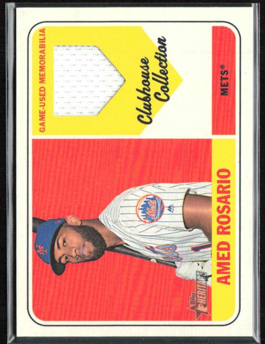 Amed Rosario 2018 Topps Heritage Clubhouse Collection Relics High Number Jersey
