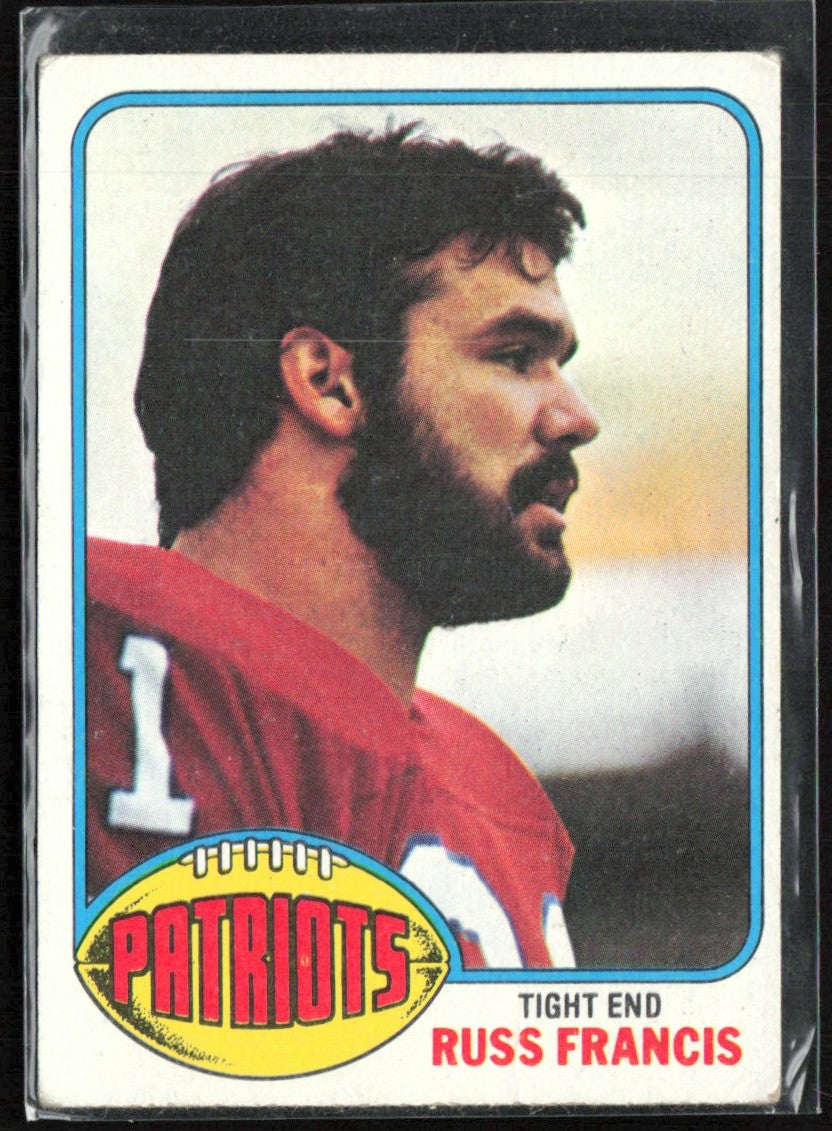 Russ Francis 1976 Topps RC #136 New England Patriots