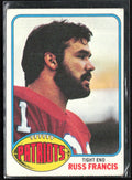 Russ Francis 1976 Topps RC #136 New England Patriots