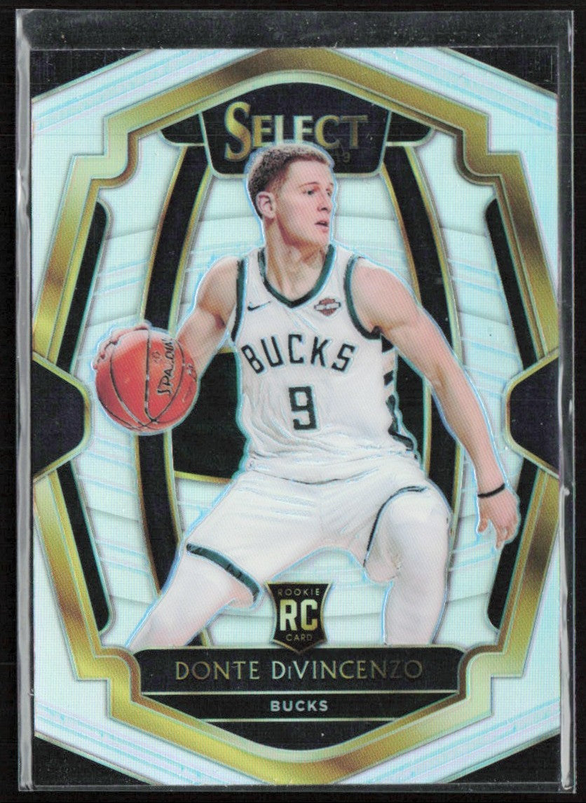 Donte DiVincenzo 2018 Panini Select Premier Silver Prizm RC #164 Milwaukee Bucks