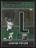 Justin Fields 2022 Donruss Elite Spellbound Green #SB-JF4 Chicago Bears