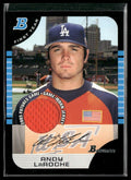 Andy LaRoche 2005 Bowman Futures Game 1st Game Used Jersey #BDP140