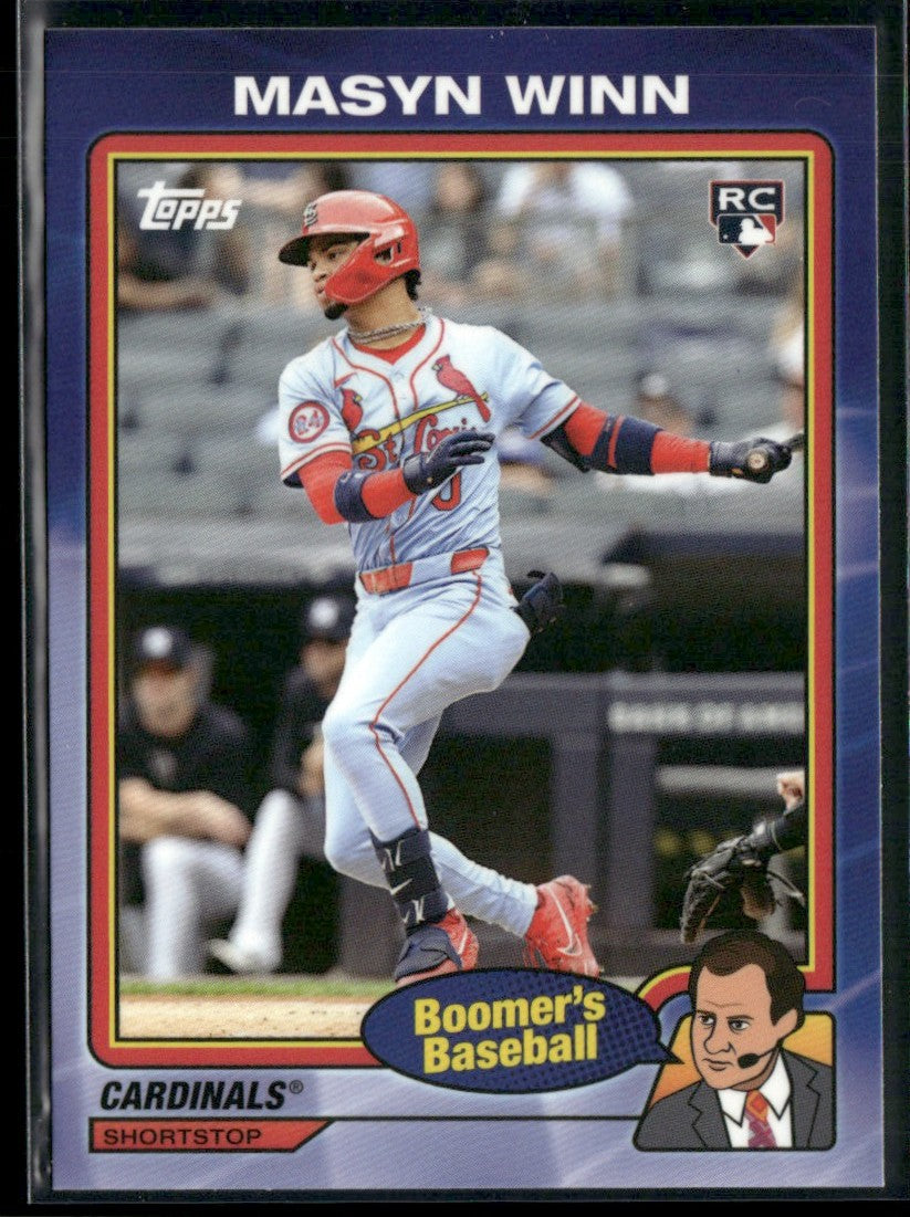 Masyn Winn 2024 Topps x Chris Berman Boomer's Baseball RC #53